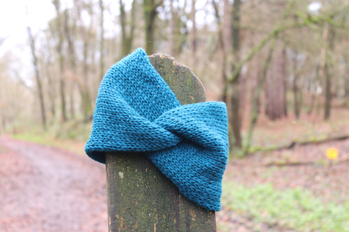 Deep Blue Twisted Headband