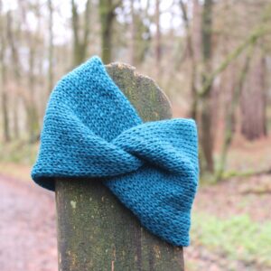 Deep Blue Twisted Headband