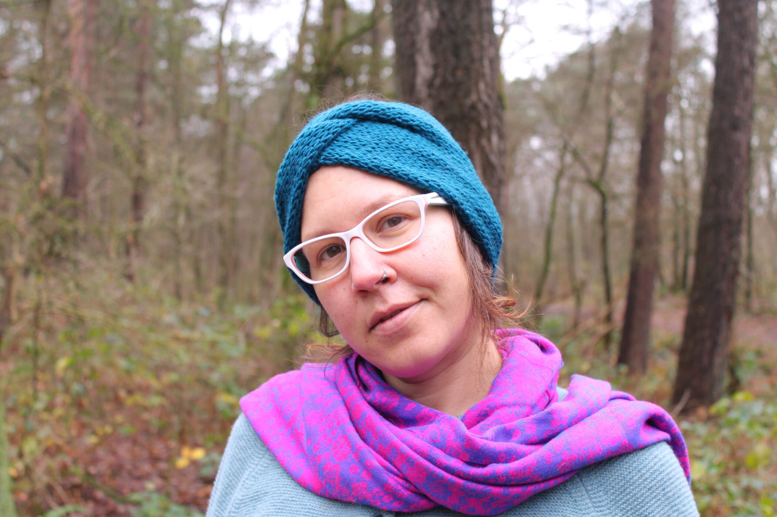 Deep Blue Twisted Headband - Image 3