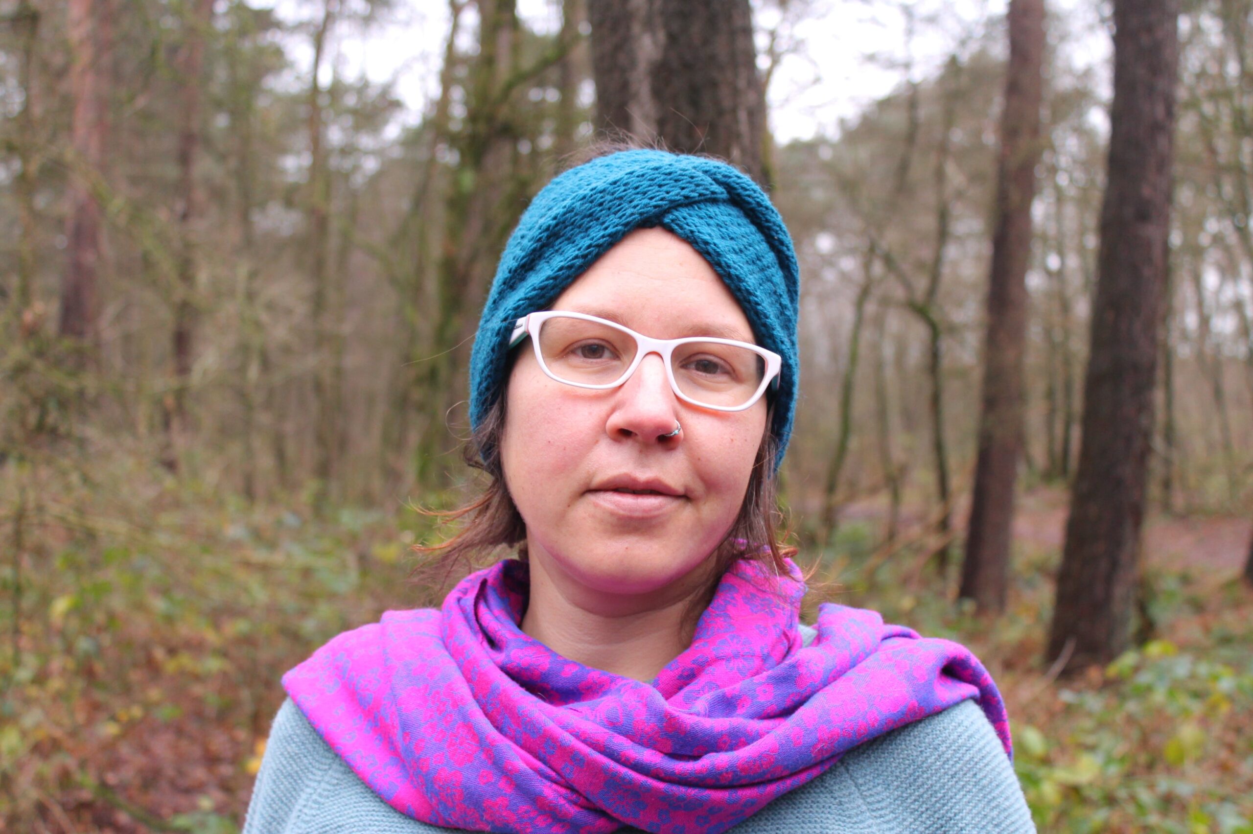 Deep Blue Twisted Headband - Image 4