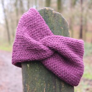 Deep Purple Twisted Headband