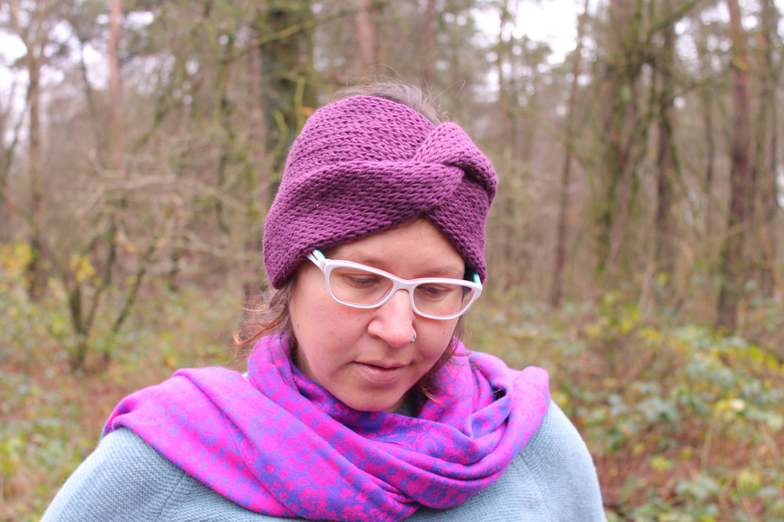 Deep Purple Twisted Headband - Image 4