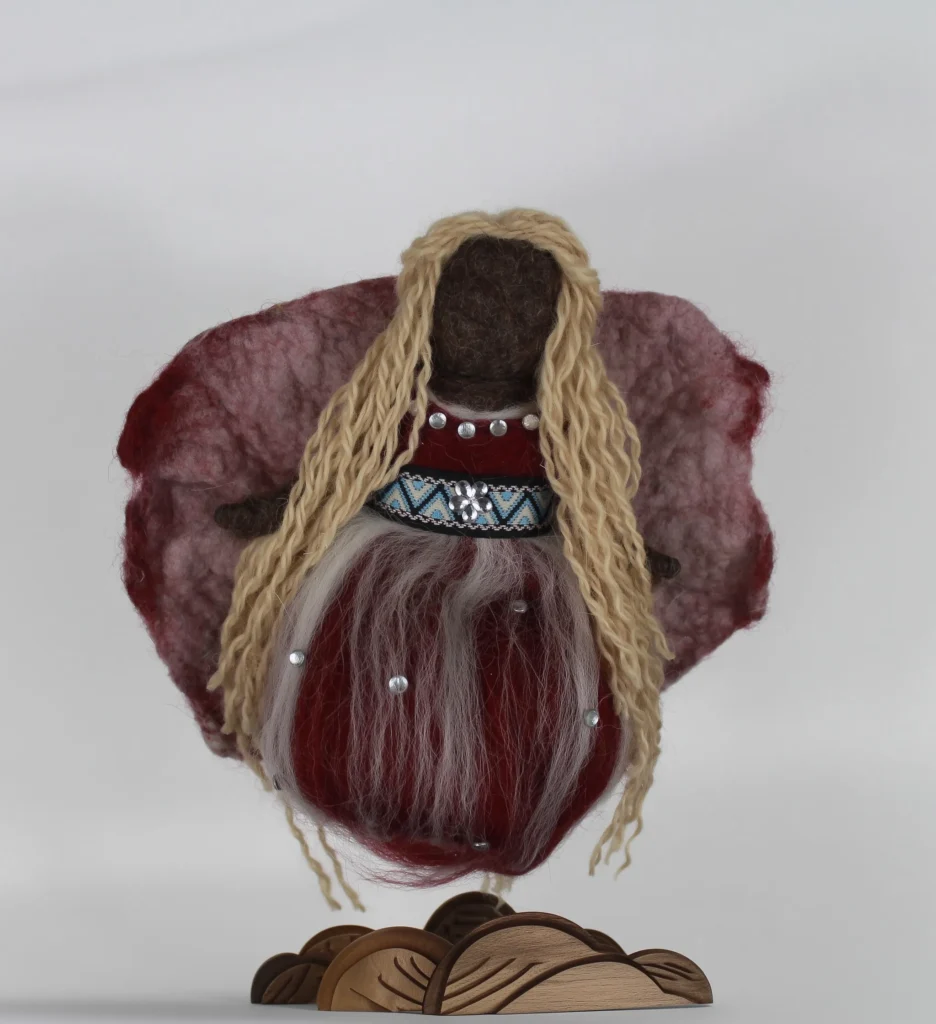 MariaElena | Handmade needle felted angel in soft neutral colors, Guardian of Acceptance memorial comfort angel